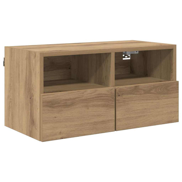 TV-Wandregal Set, Artisan-Eiche