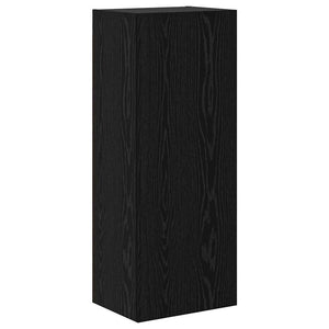 TV-Wandgeräte 4er Set Schwarz Eiche Optik