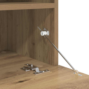 TV-Wandschrank Set mit LED Beleuchtung Eiche