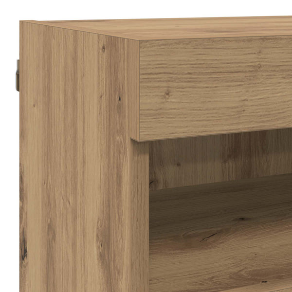 TV-Wandregal-Set Artisan Eiche 7-teilig