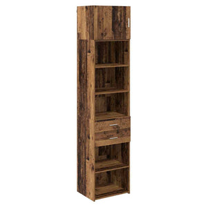 Wandmontiertes Highboard Altholz 50x42,5x225 cm
