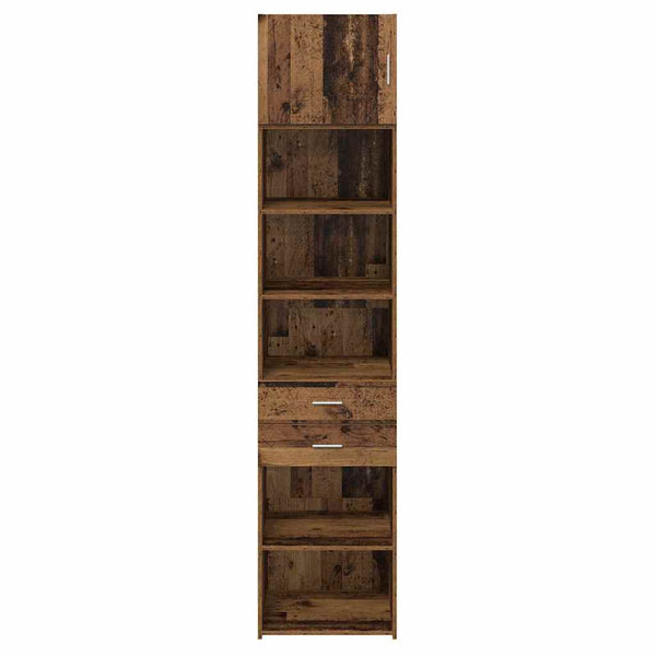 Wandmontiertes Highboard Altholz 50x42,5x225 cm