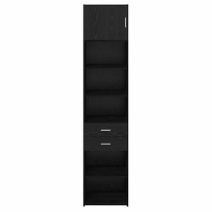 Schwarzes Highboard in Eichen-Optik