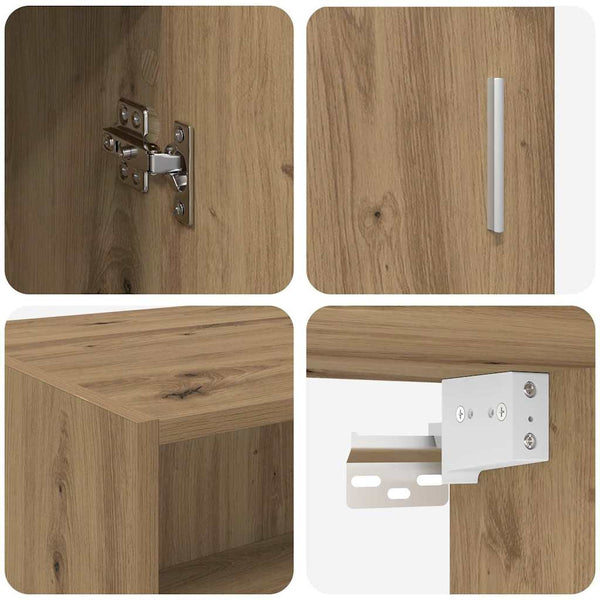 Aufbewahrungsschrank Artisan Eiche 80x42,5x225cm