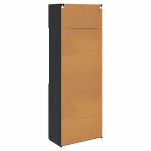 Aufbewahrungsschrank Schwarz Eichen-Optik 225cm