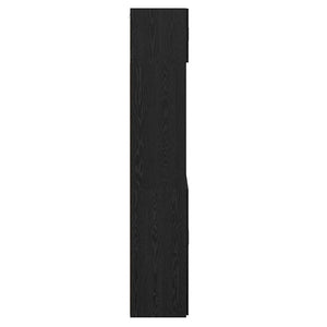Aufbewahrungsschrank Schwarz Eichen-Optik 225cm