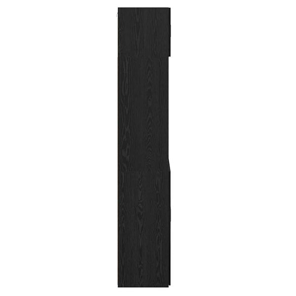 Aufbewahrungsschrank Schwarz Eichen-Optik 225cm
