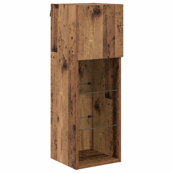 TV-Wandregale 4er Set Artisan Eiche
