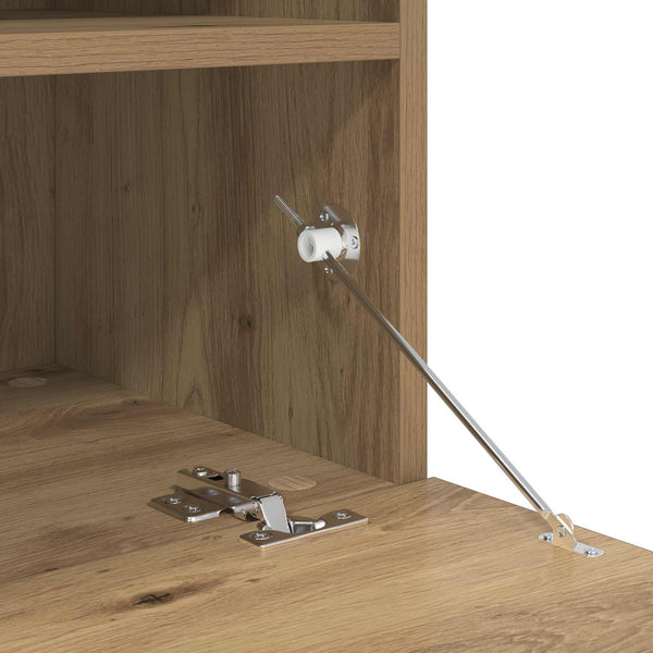 TV-Schrank Artisan-Eiche mit LED, 7-teilig
