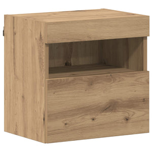 TV-Schrank Artisan-Eiche mit LED, 7-teilig