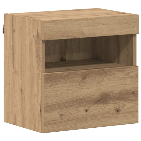 TV-Schrank Artisan-Eiche mit LED, 7-teilig