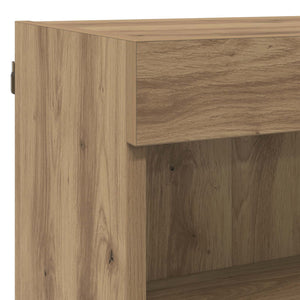 TV-Wandregal Set mit LED Artisan-Eiche