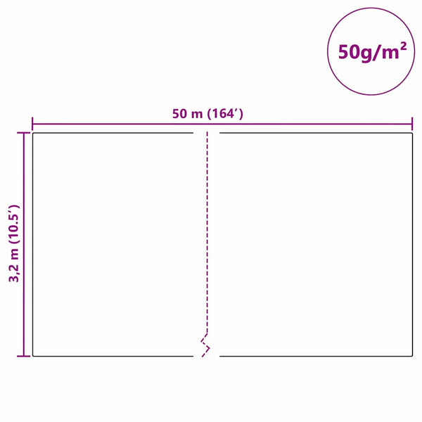 Winterschutz Pflanzenvlies Weiß 50x3,2m