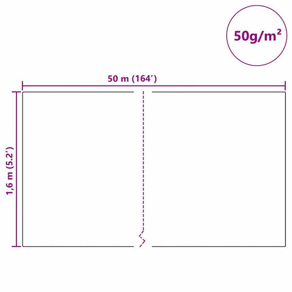 Winterschutzvlies Grün 50x1,6m