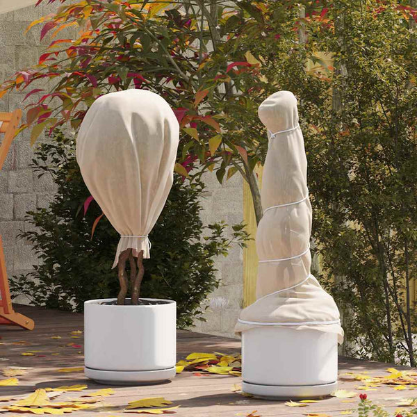 Beige Winterschutzvlies für Pflanzen 20x1,6m