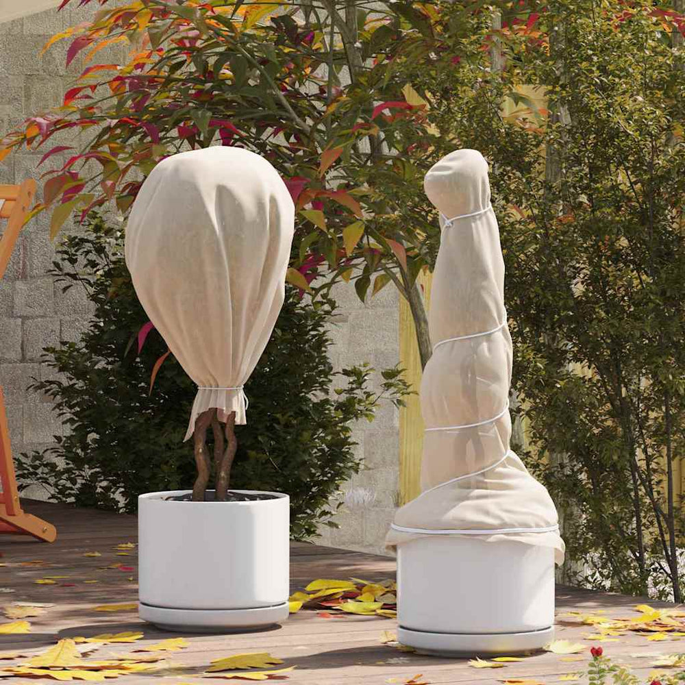 Beige Winterschutzvlies für Pflanzen 100 x 1,6 m