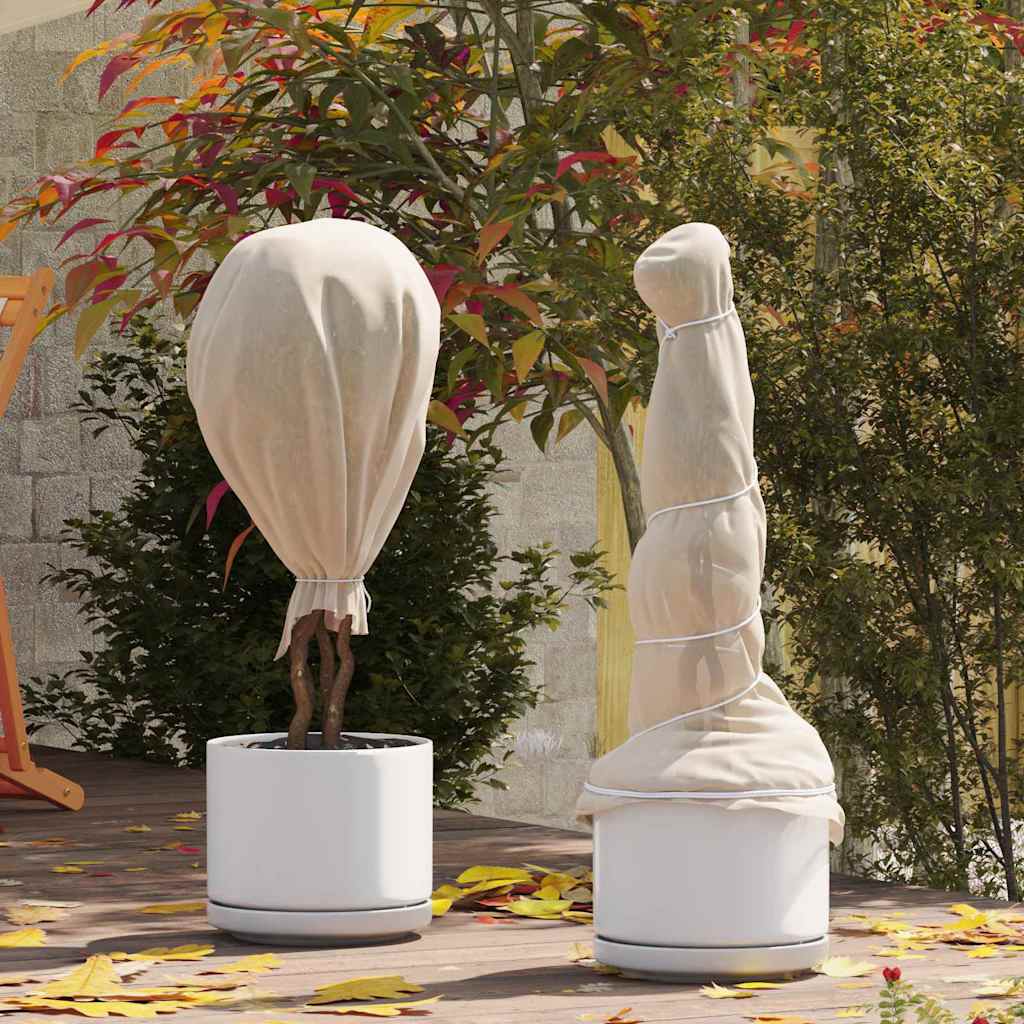 Beige Winterschutzvlies für Pflanzen 100 x 1,6 m