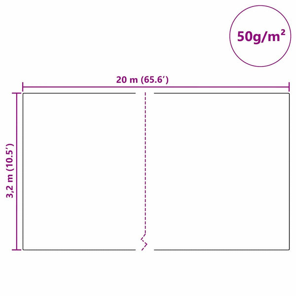 Winterschutzvlies Beige 20 x 3,2 m