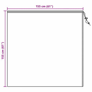 Winterschutz Pflanzen Vliesstoff 1,55x1,55m - 5er Set