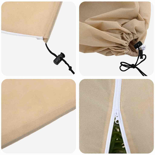 Winterschutz Pflanzenvlies Beige 1,55x1m 5er-Set
