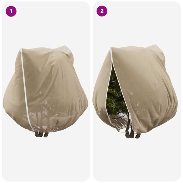 Pflanzen Winterschutz Vlies Beige 3er Set