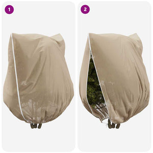Winterschutz Pflanzenvlies Beige 3er-Set