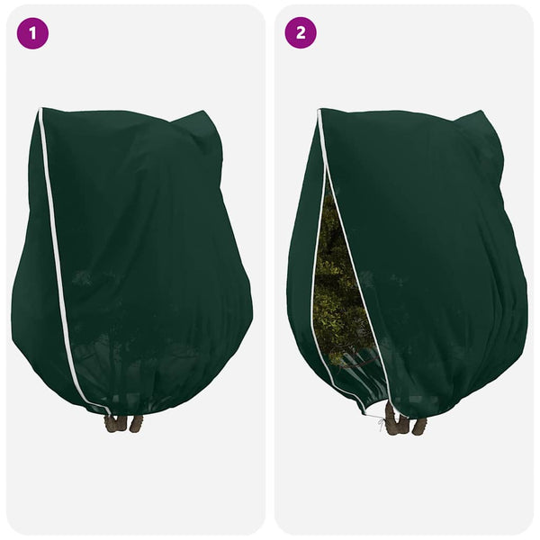 Winterschutz Pflanzen Vliesstoff Grün 3er-Set