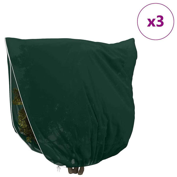 Winterschutz Pflanzen Vliesstoff Grün 3er-Set