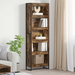 Bücherregal, 2er-Set, Raucharbe, Holzwerkstoff