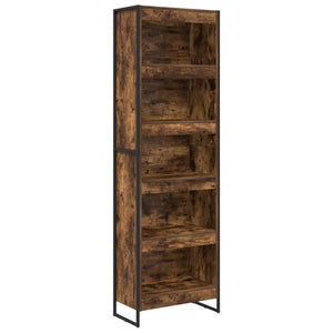 Bücherregal, 2er-Set, Raucharbe, Holzwerkstoff