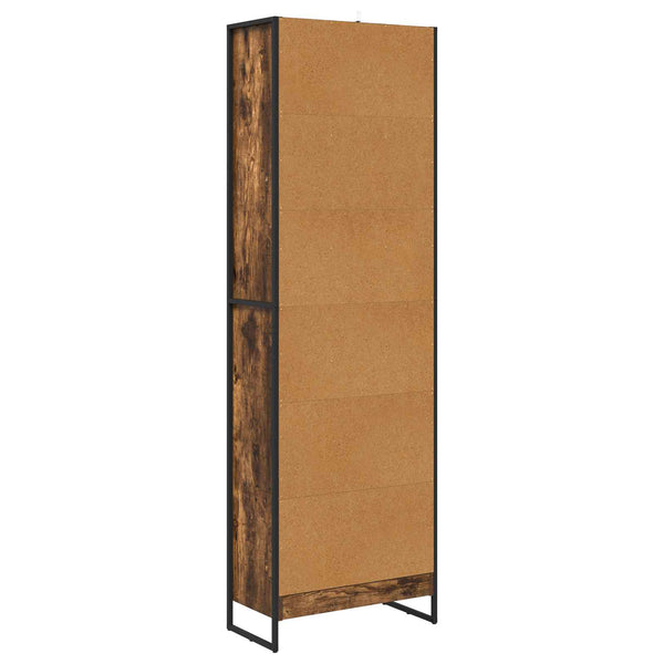 Bücherregal, 2er-Set, Raucharbe, Holzwerkstoff