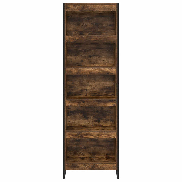 Bücherregal, 2er-Set, Raucharbe, Holzwerkstoff