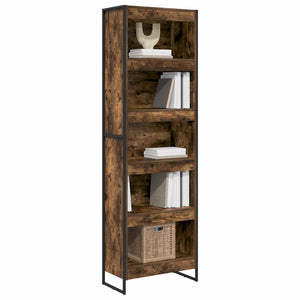 Bücherregal, 2er-Set, Raucharbe, Holzwerkstoff