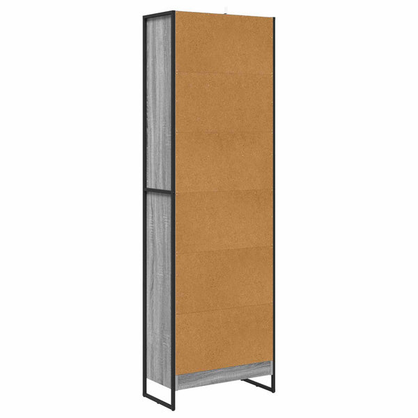 Bücherregal 2er Set Grau Sonoma 189,5 cm