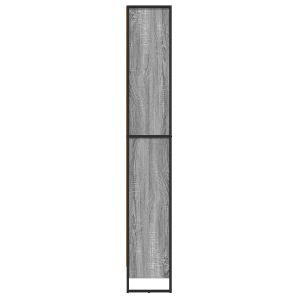 Bücherregal 2er Set Grau Sonoma 189,5 cm