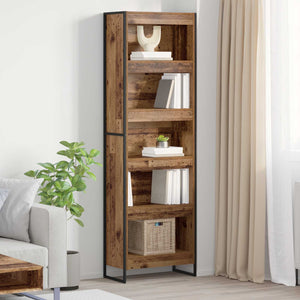 Bücherregal Altholz 60x30x189,5cm, 2er-Set
