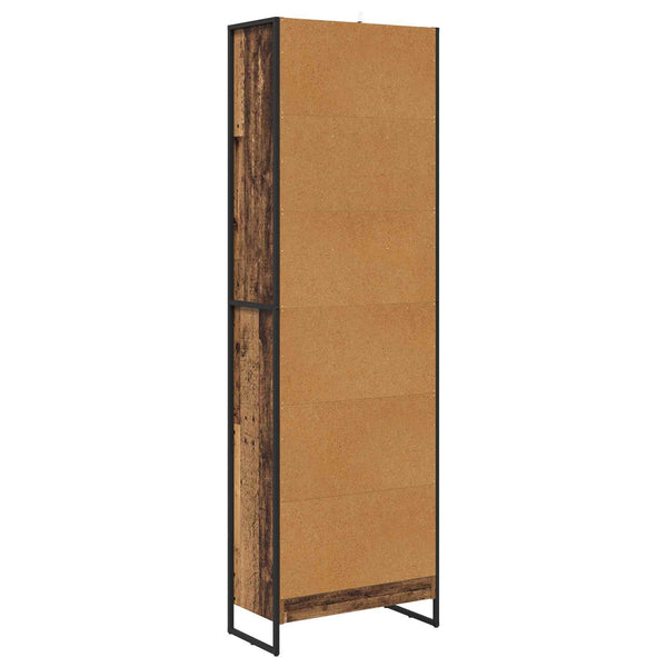 Bücherregal Altholz 60x30x189,5cm, 2er-Set