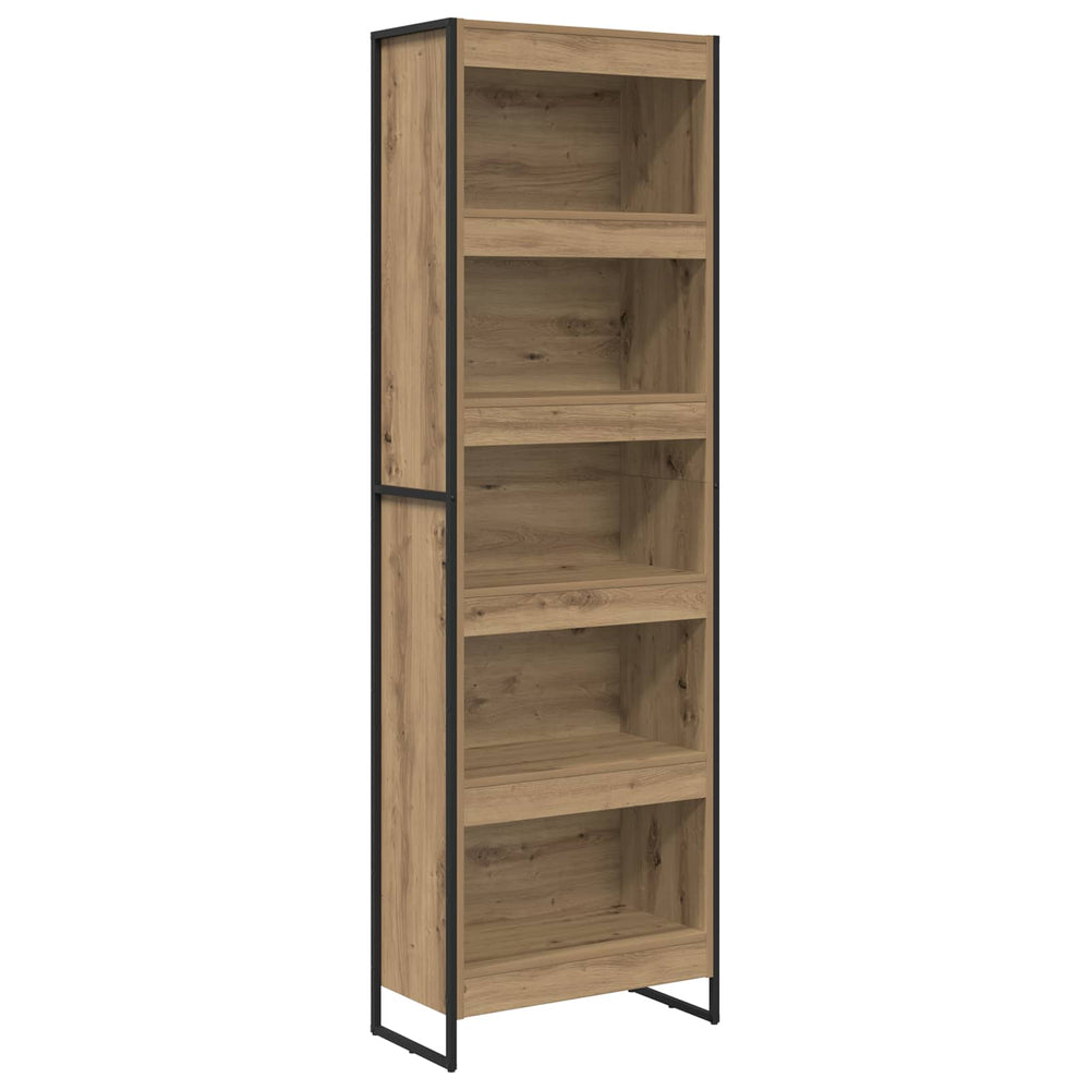Bücherregal 2er Set Eiche 60x30x189,5cm