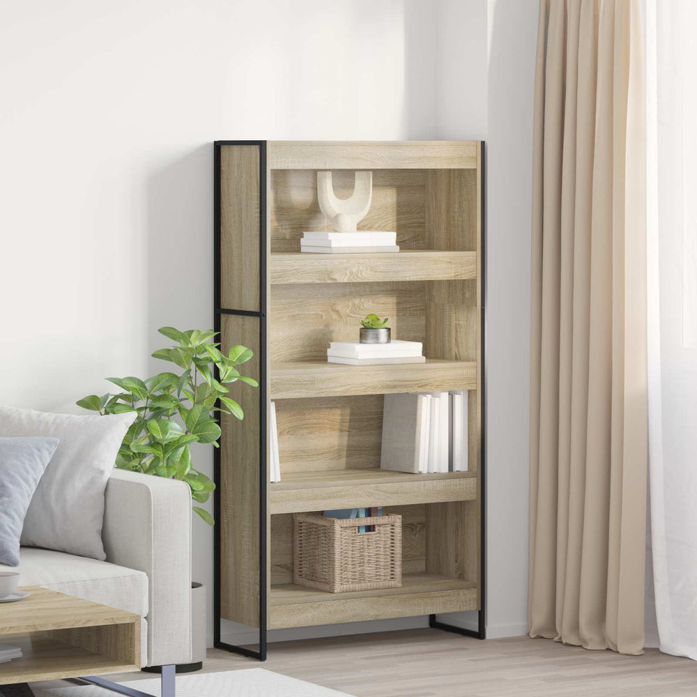 Bücherregal Sonoma Eiche, 2er-Set