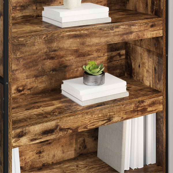 Bücherregal 2er Set, Raucharbe, 80x30x155 cm
