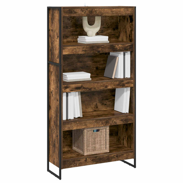 Bücherregal 2er Set, Raucharbe, 80x30x155 cm