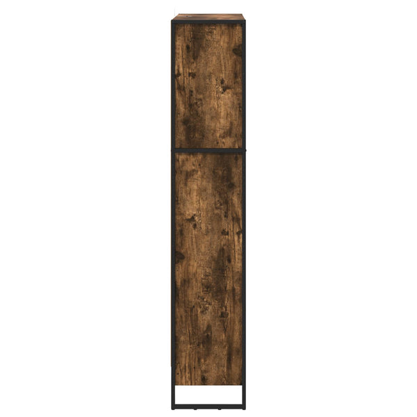 Bücherregal 2er Set, Raucharbe, 80x30x155 cm