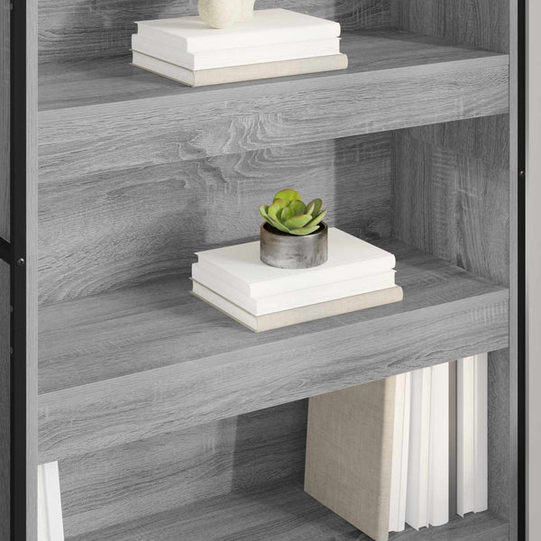 Bücherregal 2er Set Sonoma Grau