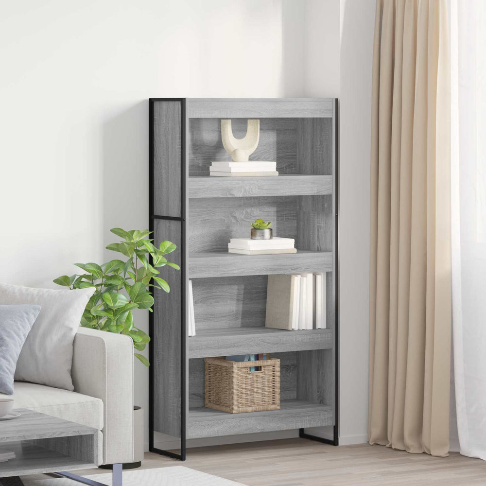 Bücherregal 2er Set Sonoma Grau