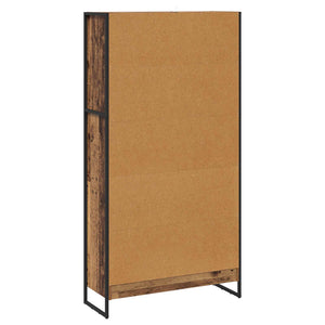 Bücherregal 2er Set Altholz 80x30x155cm