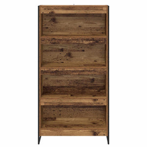 Bücherregal 2er Set Altholz 80x30x155cm