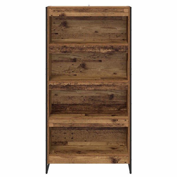 Bücherregal 2er Set Altholz 80x30x155cm