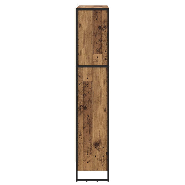 Bücherregal 2er Set Altholz 80x30x155cm