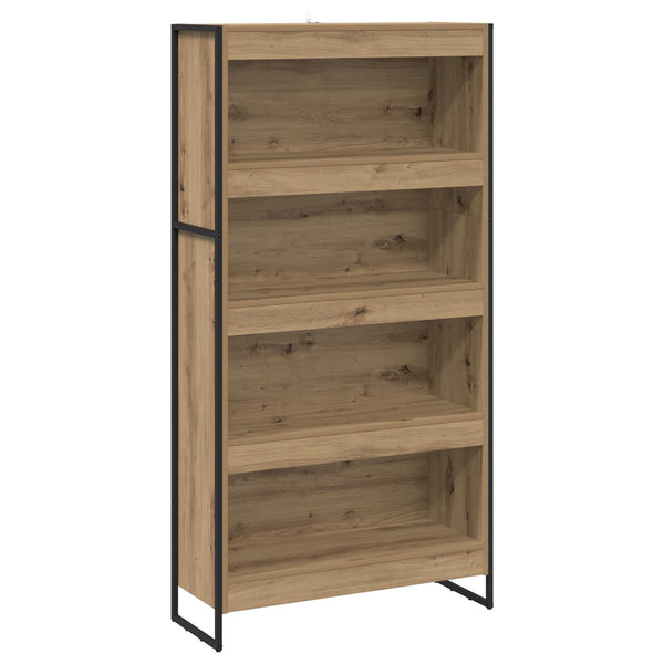 Bücherregal 2er Set Eiche 80x30x155 cm