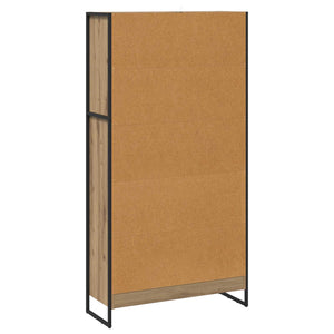 Bücherregal 2er Set Eiche 80x30x155 cm